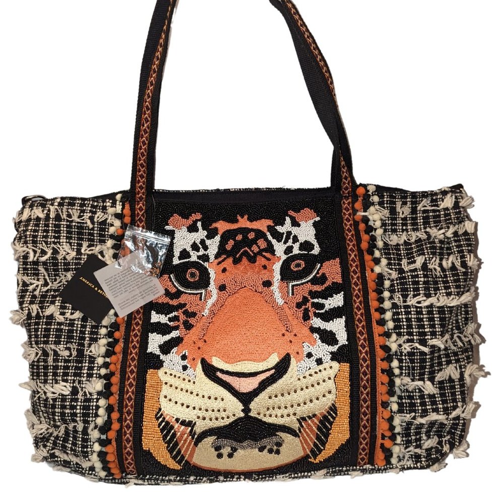 America & Beyond BRAND NEW Tiger Tote Bag Beach Summer